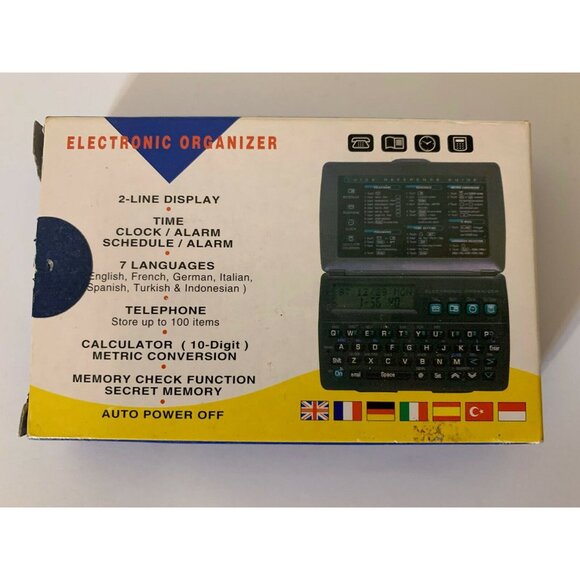 ELECTRONIC ORGANIZER Data Phone Numbers Clock‎ Schedule Alarm - Picture 3 of 5